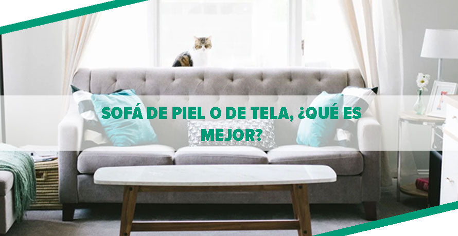 Sofá de piel o de tela, ¿qué es mejor?