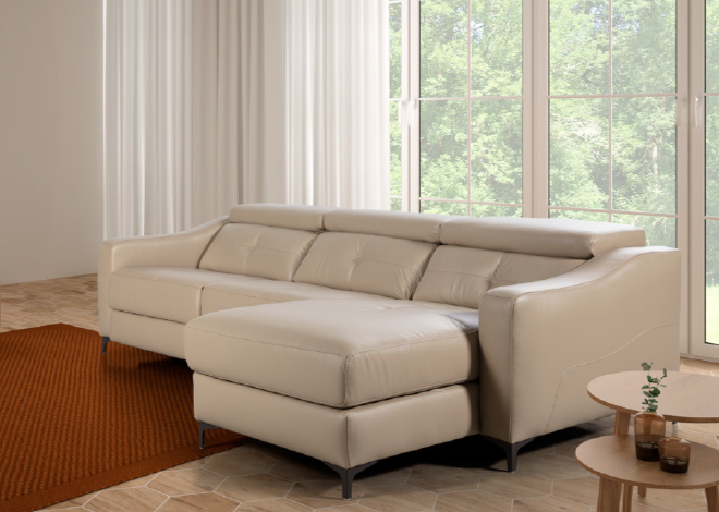 Sofás chaiselongue de piel