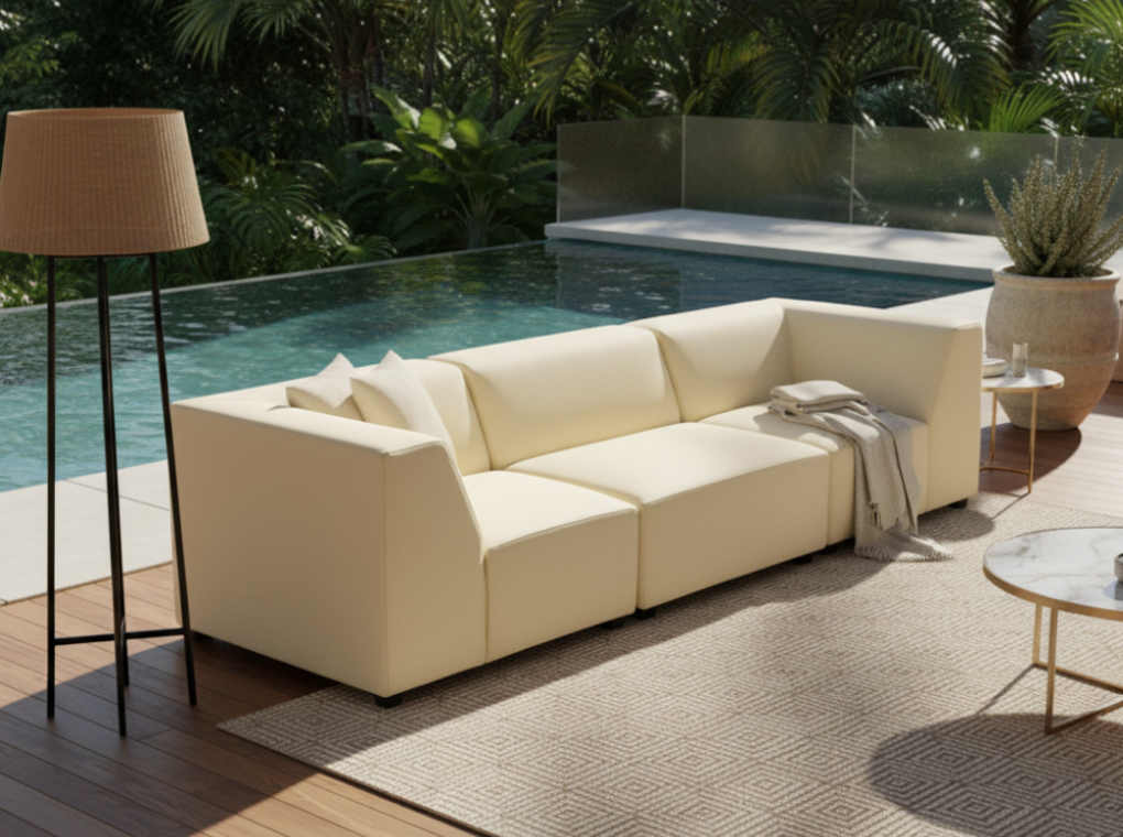 portada de la coleccion de muebles de exterior con el modelo cuca disponible en sidivani