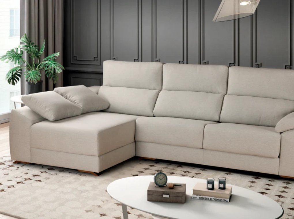 Sofás chaiselongue de 3 plazas