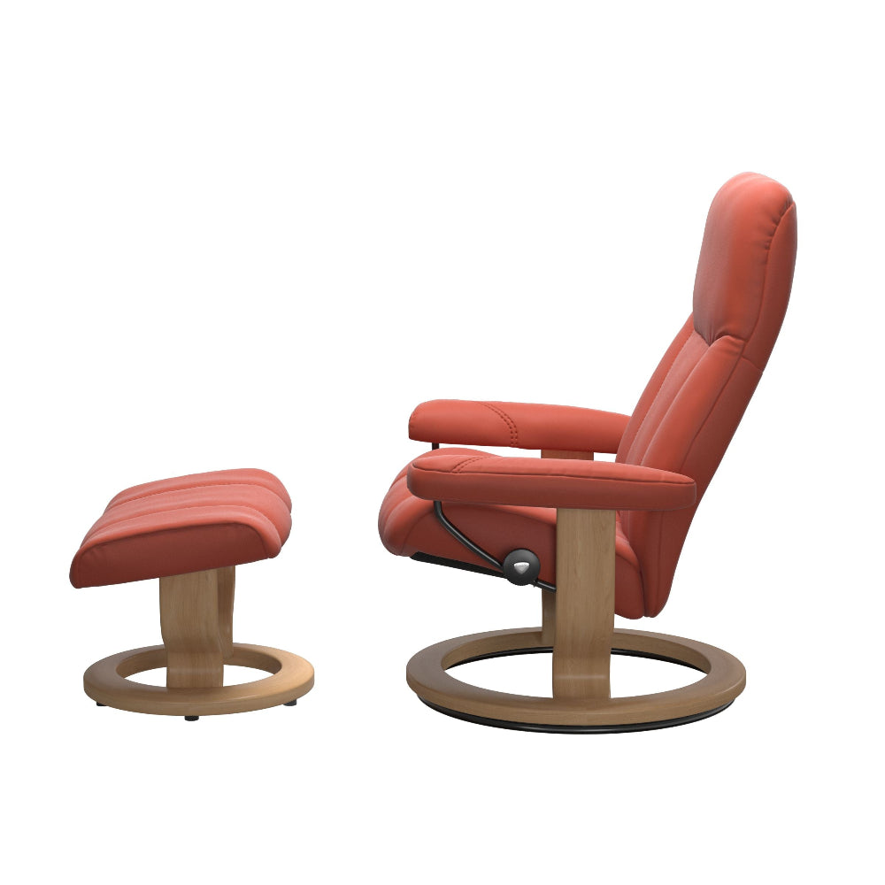 Sillon modelo CONSUL Classic Plus™ System de Stressless en piel Batick