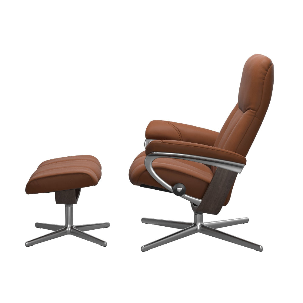 Sillón modelo CONSUL Cross Plus™ System BalanceAdapt™ de Stressless en piel Batick
