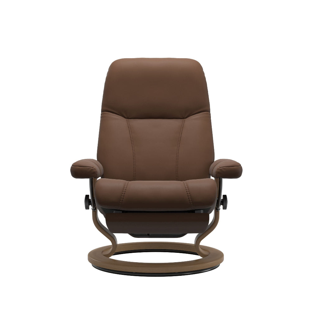 Sillón modelo CONSUL Classic Power™ Plus™ System Power™ de Stressless piel Batick