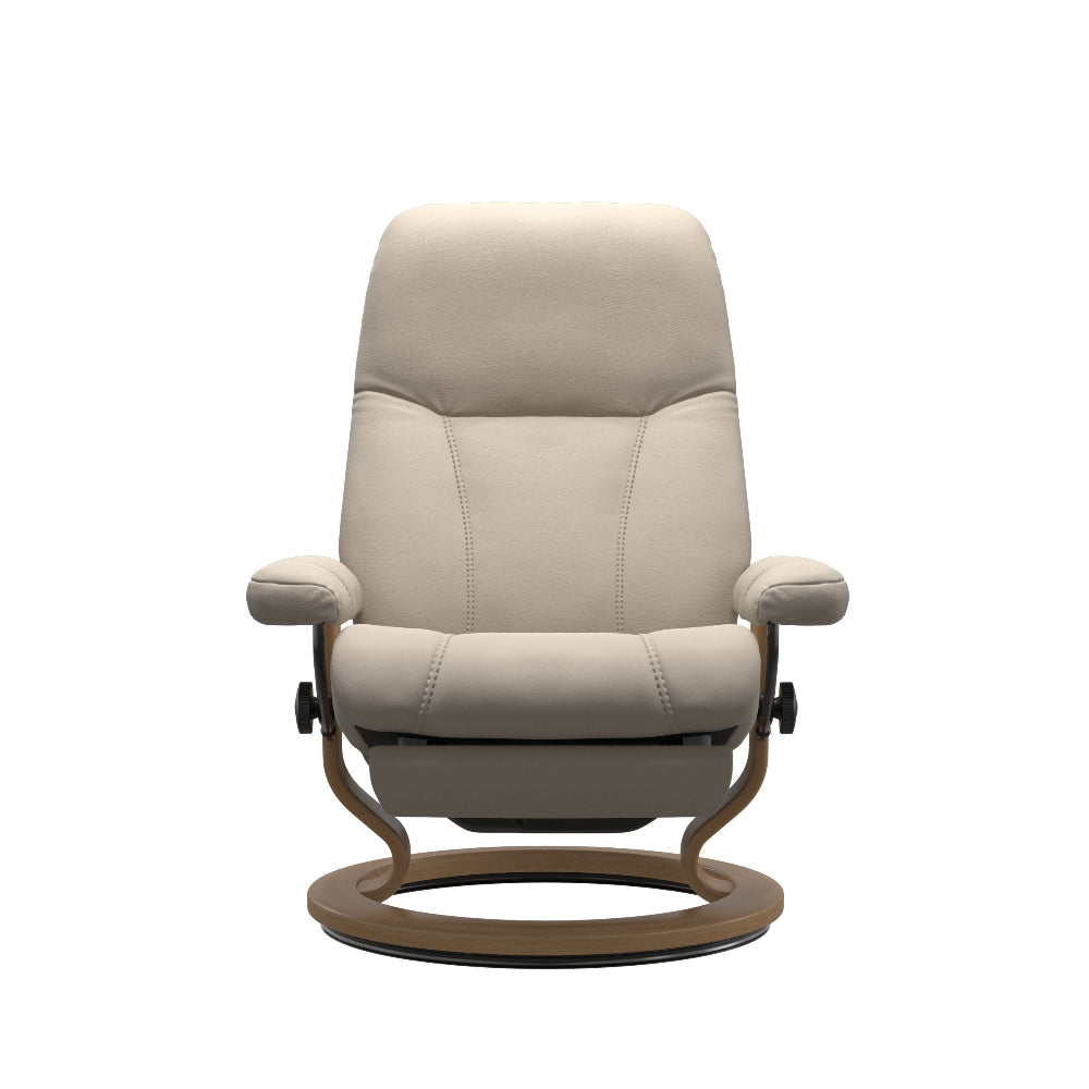 Sillón modelo CONSUL Classic Power™ Plus™ System Power™ de Stressless piel Paloma