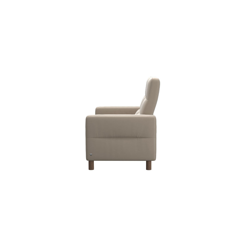 Sofá modelo WAVE Stressless® Plus System™ Brazo Ancho piel Paloma