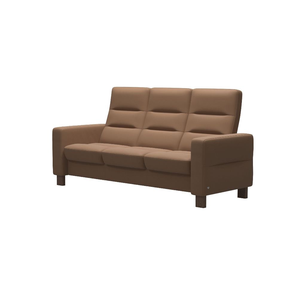 Sofá modelo WAVE Stressless® Plus System™ Brazo Ancho piel Paloma