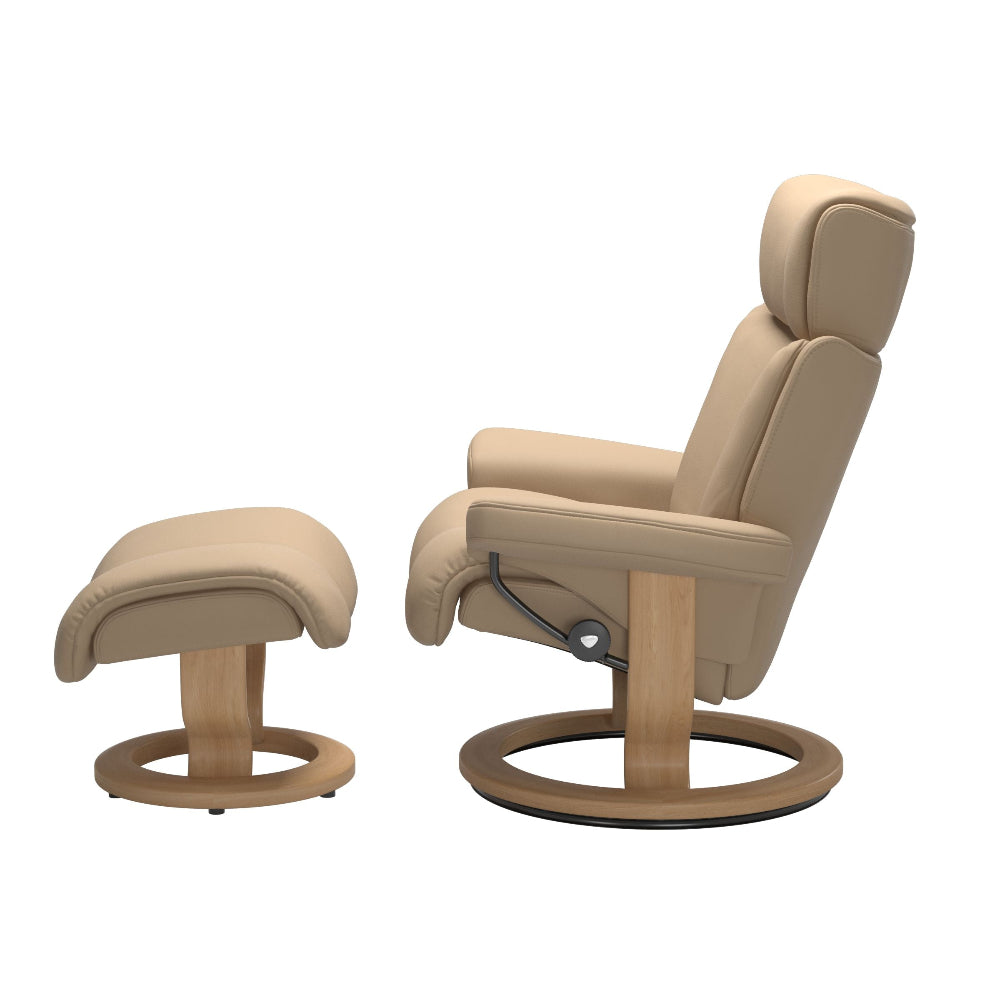Sillon modelo MAGIC Classic Plus™ System de STRESSLESS en piel Paloma