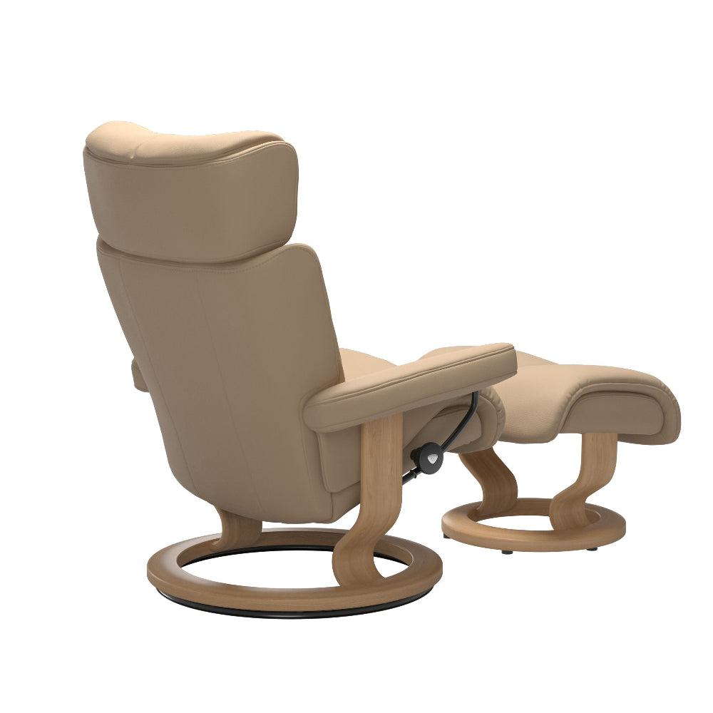 Sillon modelo MAGIC Classic Plus™ System de STRESSLESS en piel Paloma