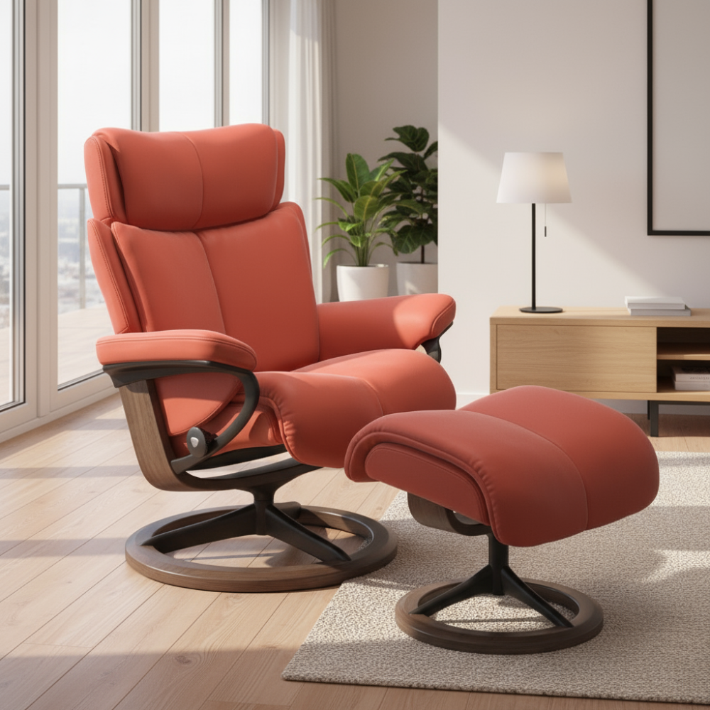 Sillón modelo MAGIC Signature Plus™ System BalanceAdapt™ en piel Batick