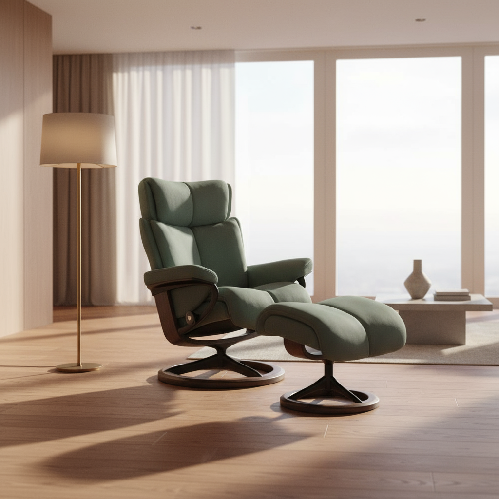 Sillón modelo MAGIC Signature Plus™ System BalanceAdapt™ en piel Paloma