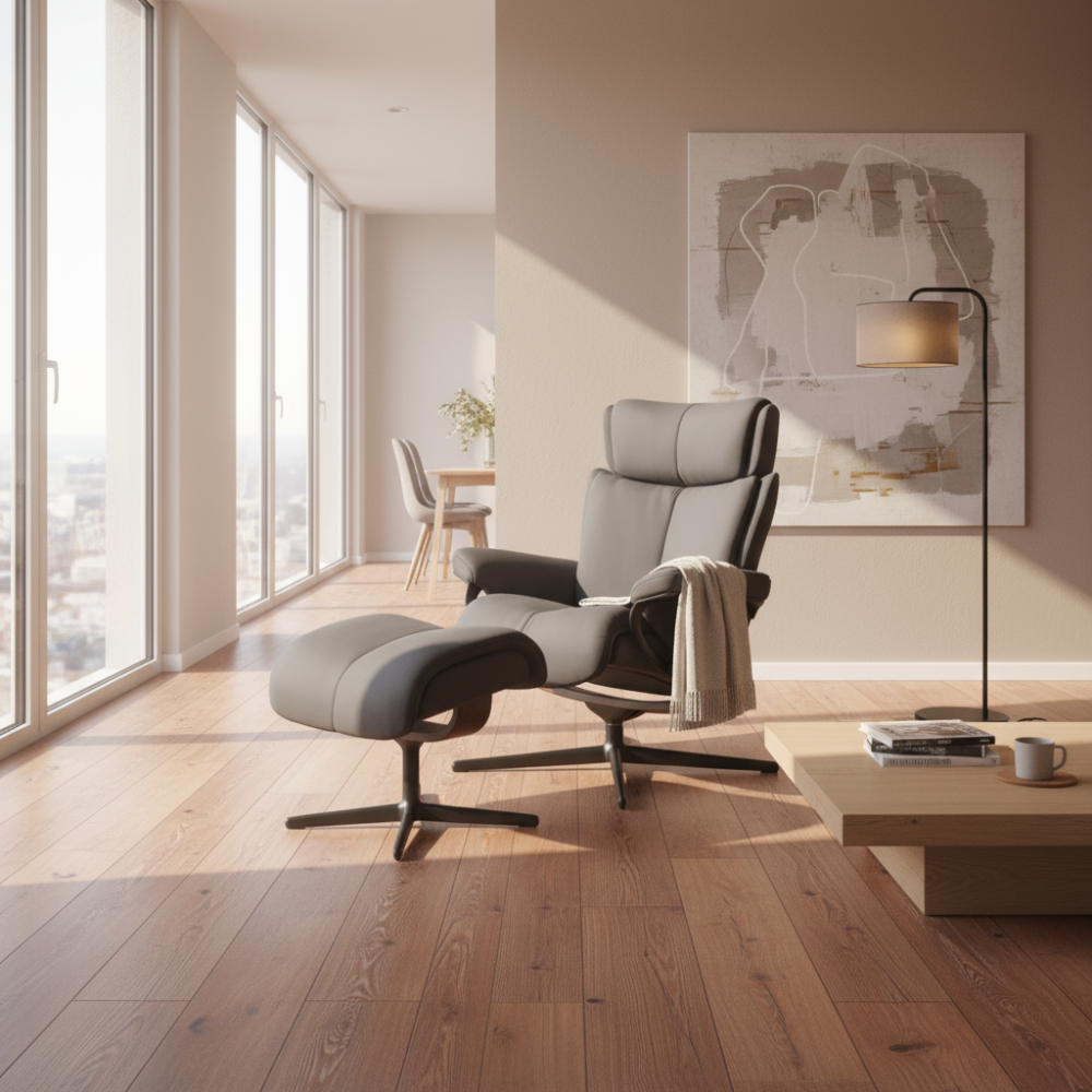 Sillón modelo MAGIC Cross Plus™ System BalanceAdapt™ en piel Paloma