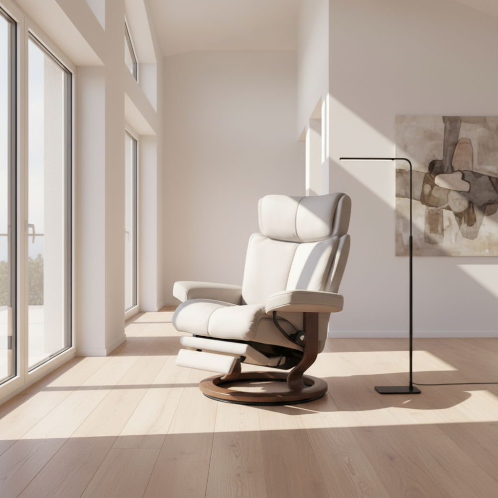 Sillón modelo MAGIC Classic Power™ Plus™ System Power™ de Stressless piel Batick