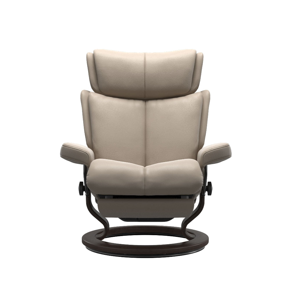 Sillón modelo MAGIC Classic Power™ Plus™ System Power™ de Stressless piel Paloma