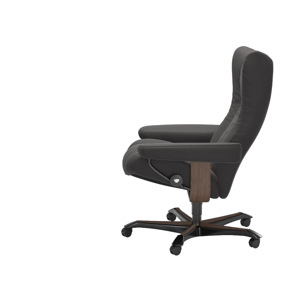 Sillón giratorio Stressless® modelo WING Home Office con reposacabezas ajustable