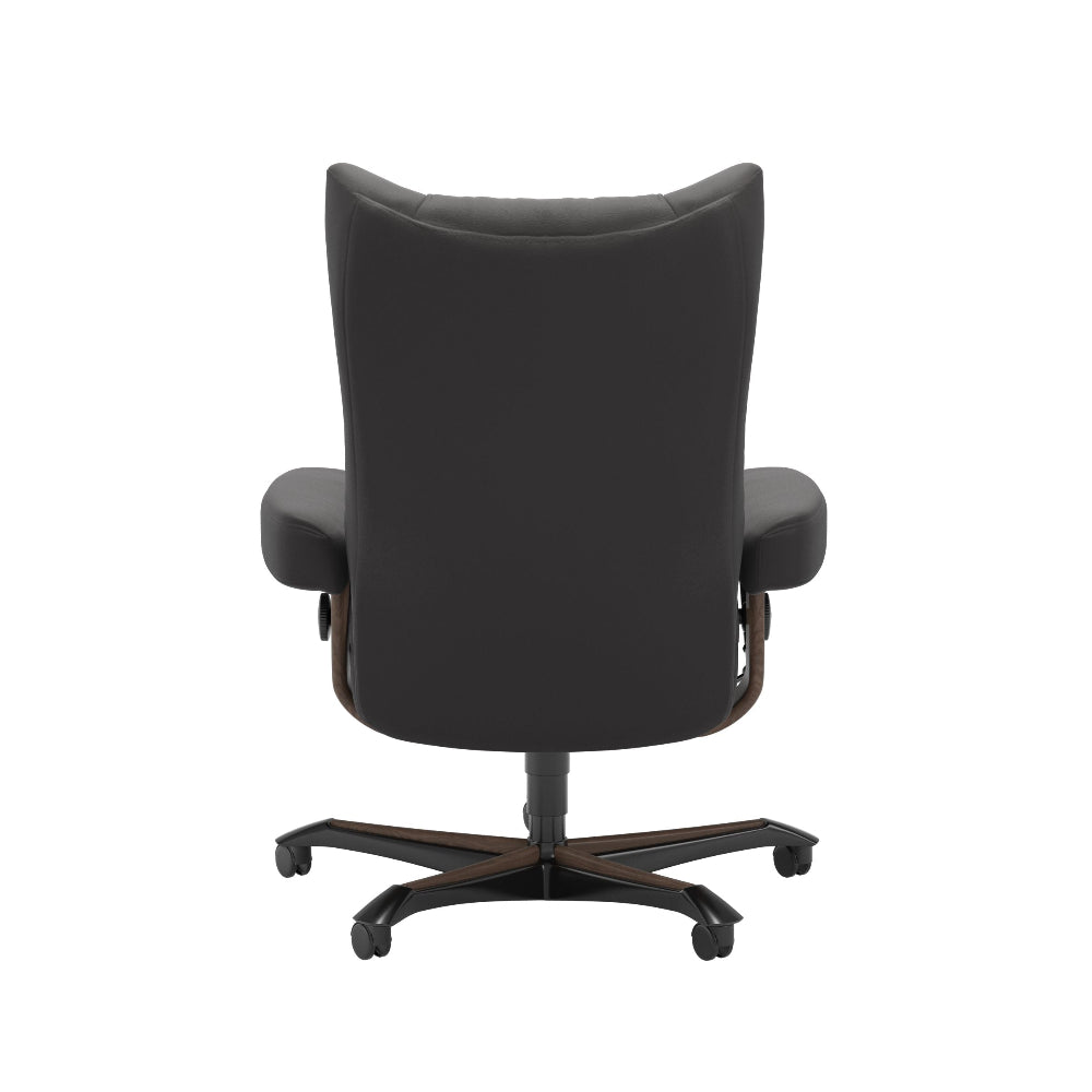 Sillón giratorio Stressless® modelo WING Home Office con reposacabezas ajustable