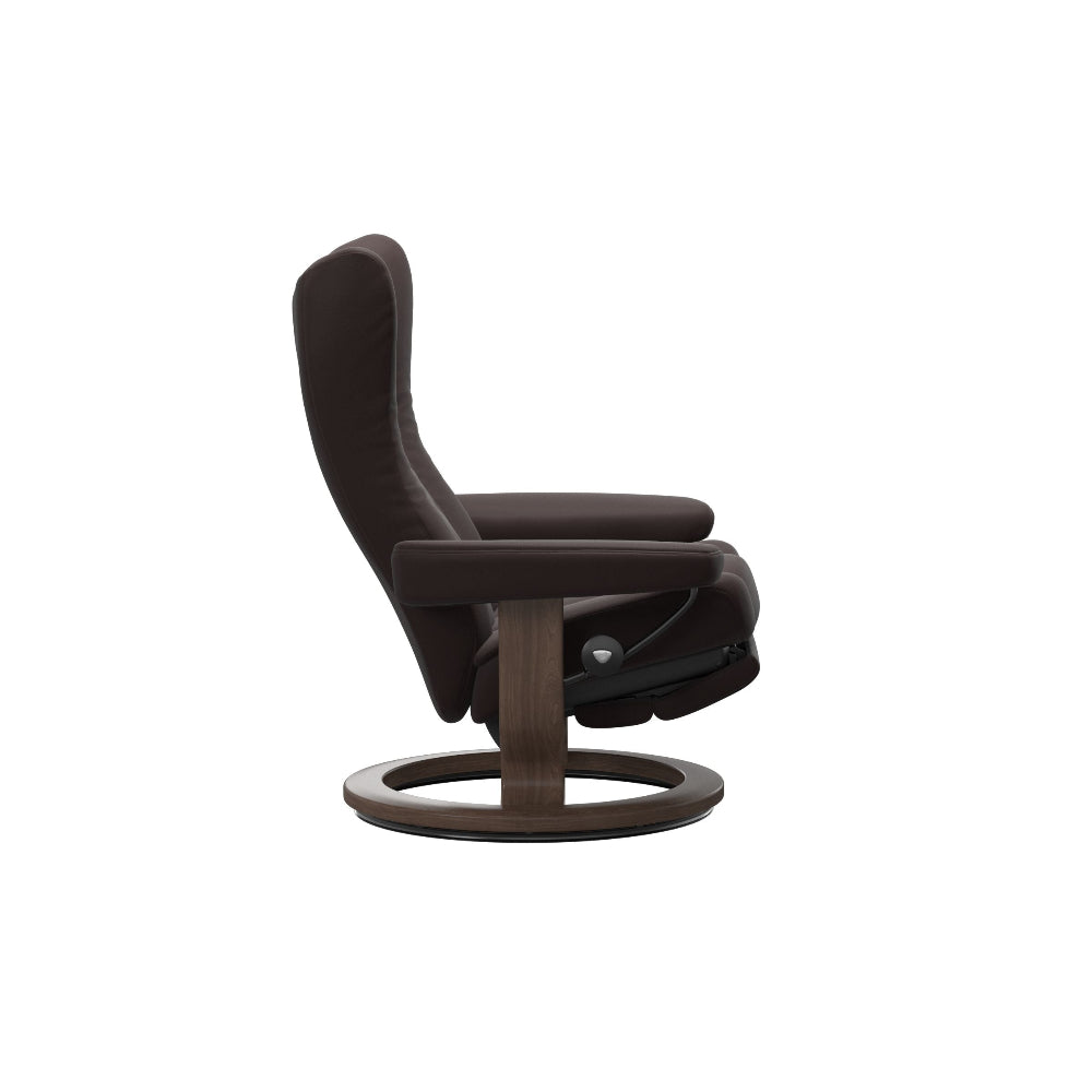 Sillón modelo WING Classic Power™ Plus™ System Power™ de Stressless piel Paloma
