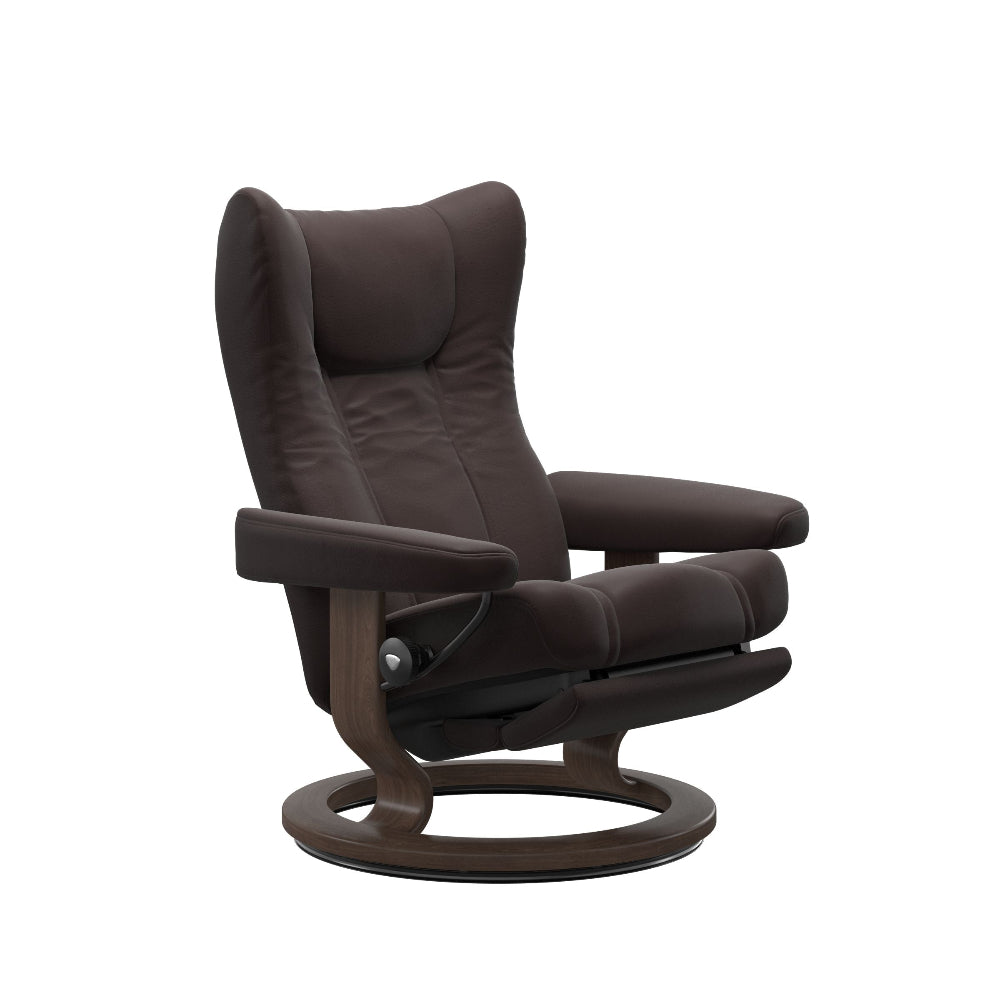 Sillón modelo WING Classic Power™ Plus™ System Power™ de Stressless piel Paloma