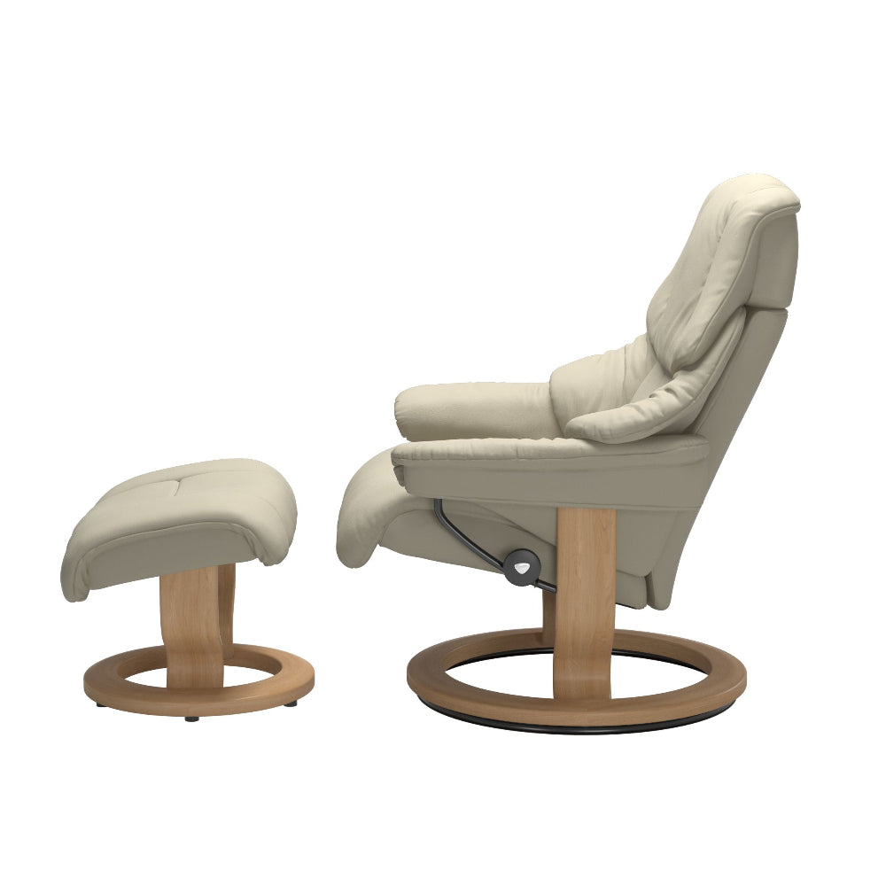 Sillon modelo RENO Classic Plus™ System de STRESSLESS en piel Paloma