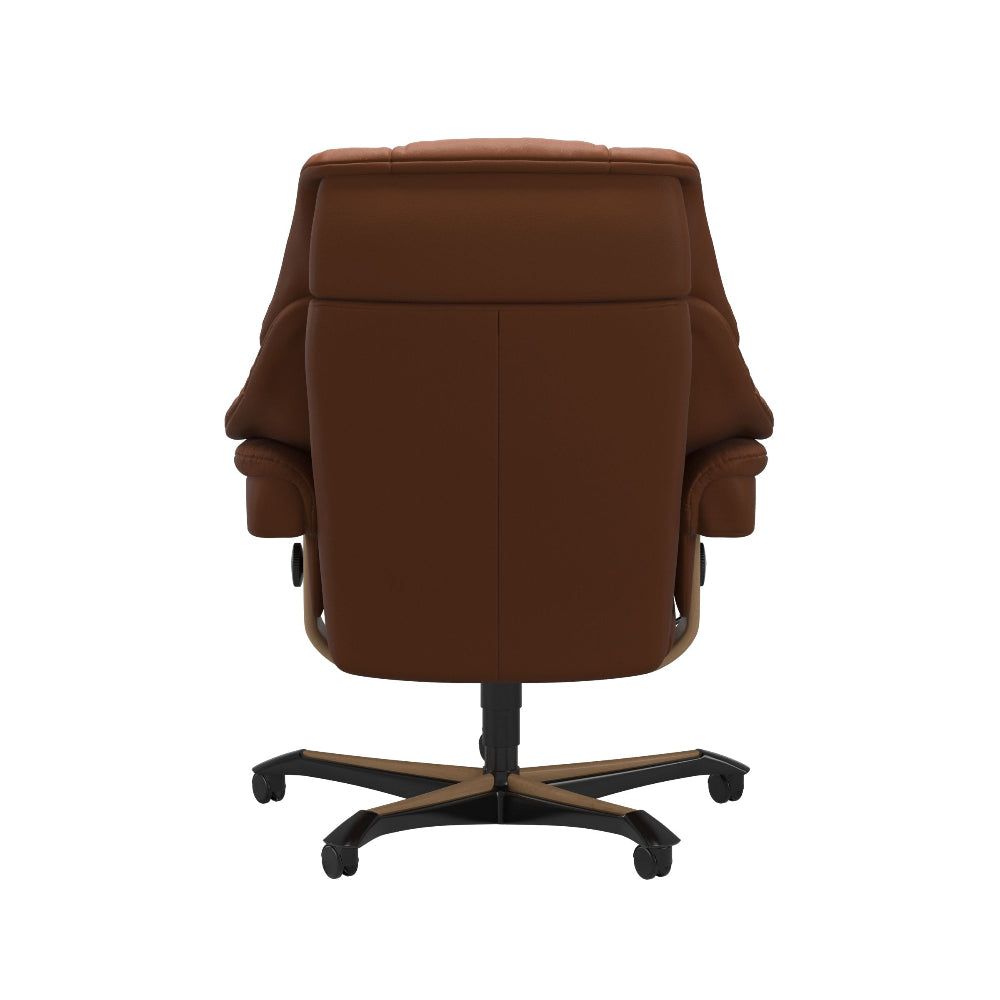 Sillón giratorio Stressless® modelo RENO Home Office con reposacabezas ajustable