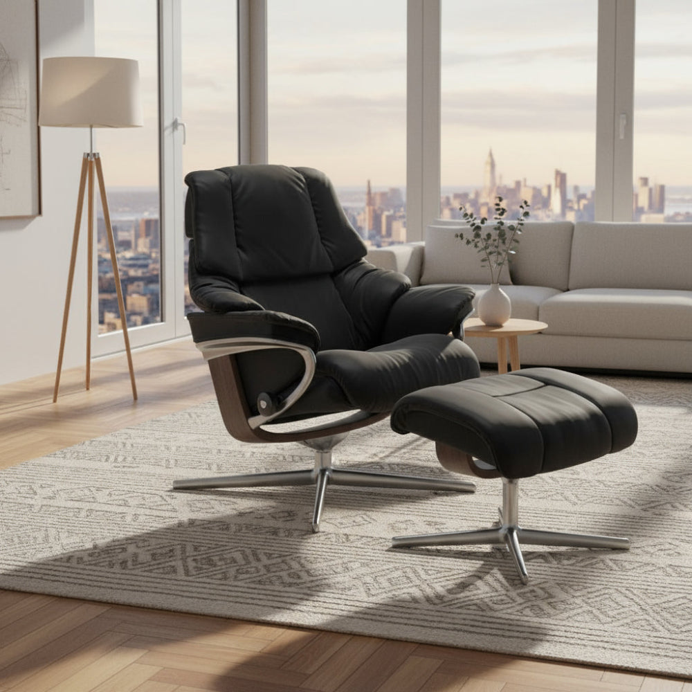 Sillón modelo RENO Cross Plus™ System BalanceAdapt™ de Stressless en piel Batick