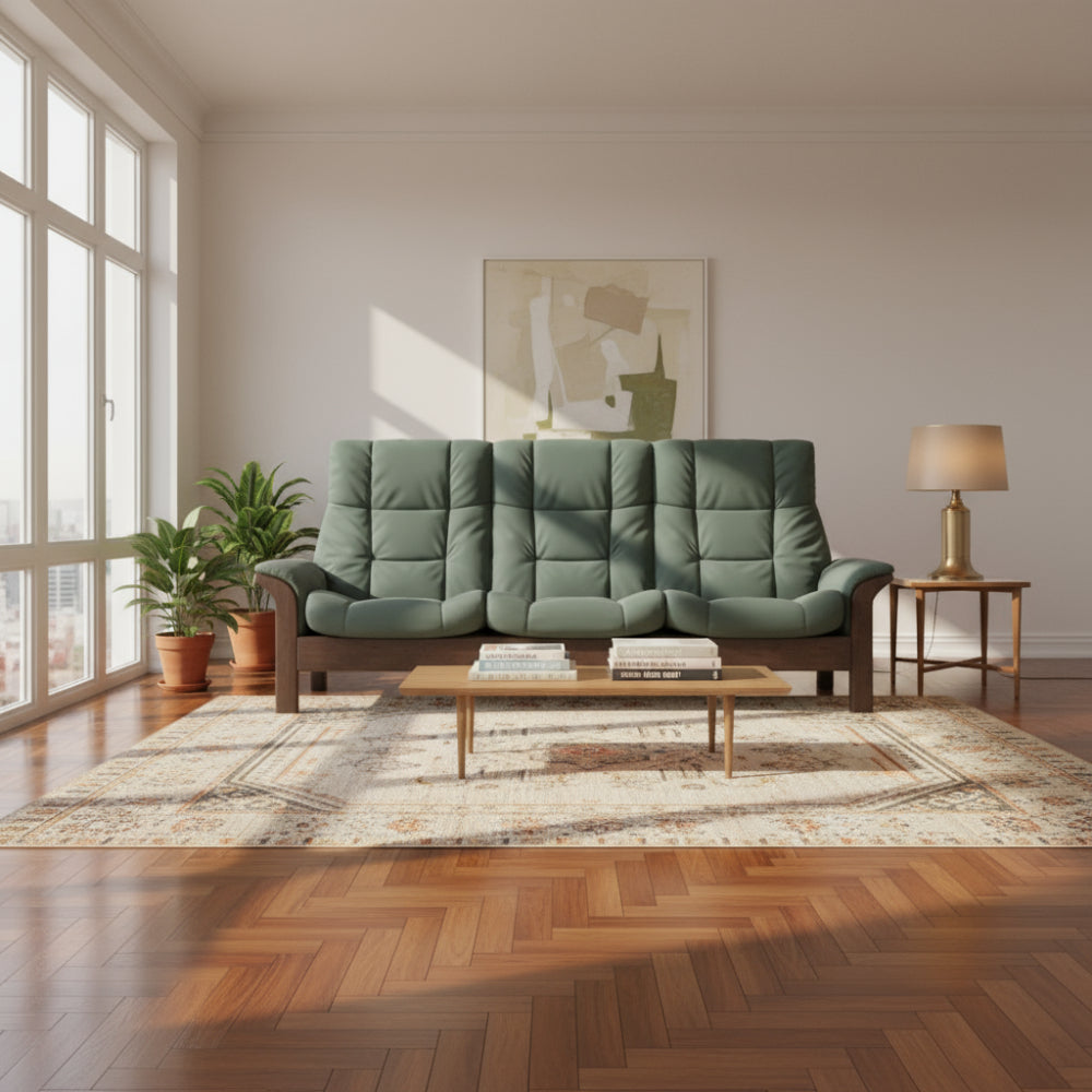 Sofá 3 plazas modelo BUCKINGHAM Stressless® Plus System™ piel Paloma