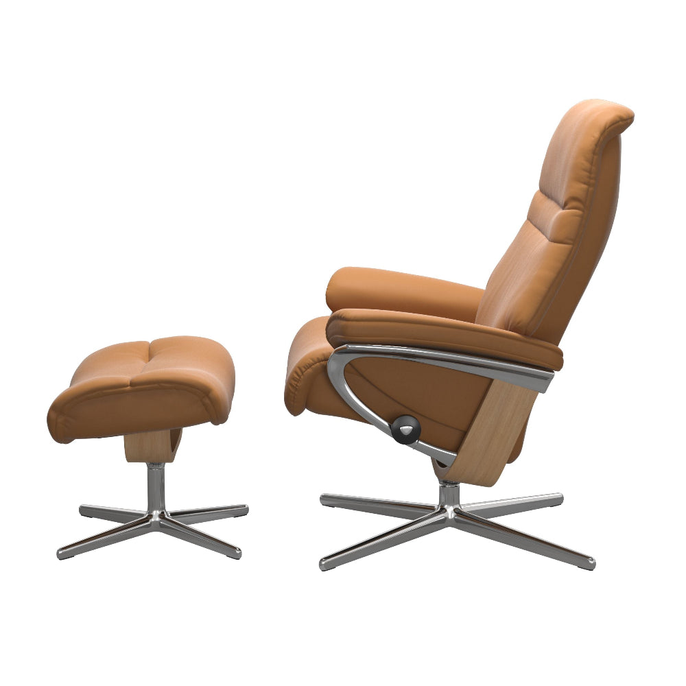 Sillón modelo SUNRISE Cross Plus™ System BalanceAdapt™ de Stressless en piel Batick