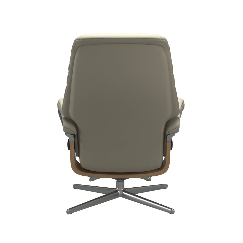 Sillón modelo SUNRISE Cross Plus™ System BalanceAdapt™ de Stressless en piel Paloma