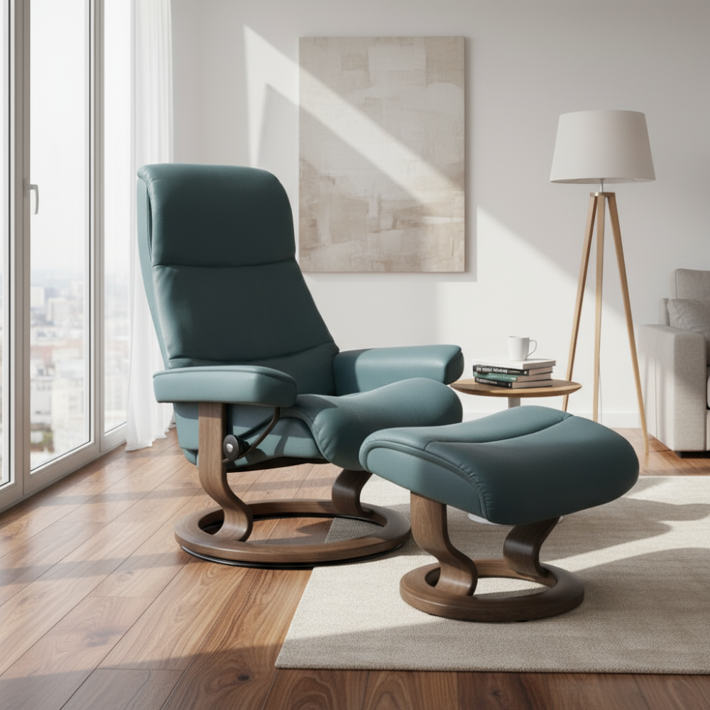 Sillon modelo VIEW Classic Plus™ System de STRESSLESS en piel Paloma