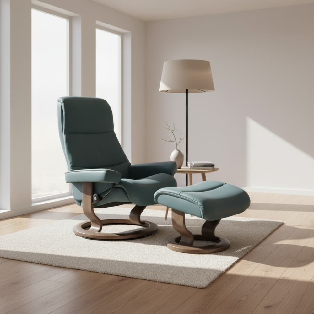 Sillon modelo VIEW Classic Plus™ System de STRESSLESS en piel Paloma