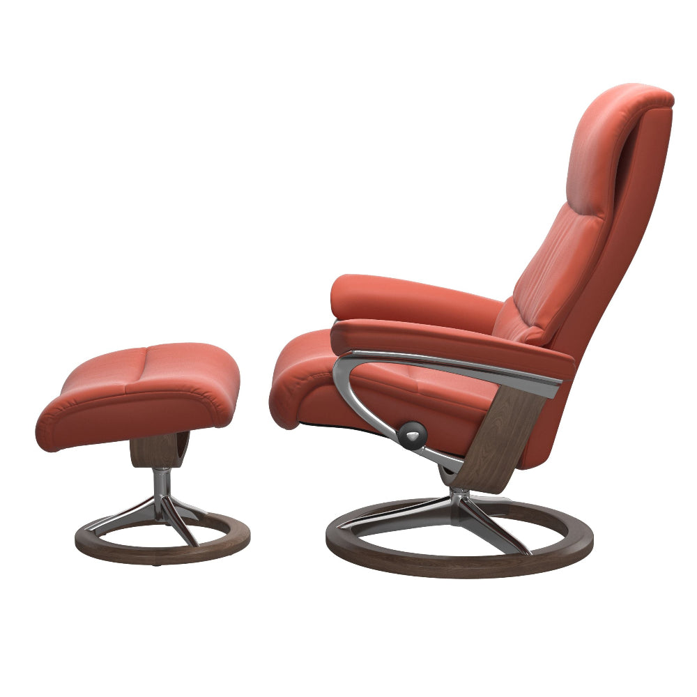Sillón modelo VIEW Signature Chrome Plus™ System BalanceAdapt™ en piel Batick