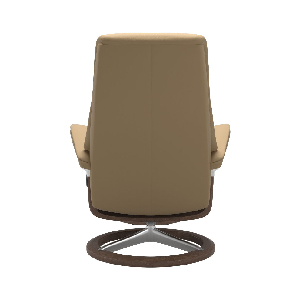Sillón modelo VIEW Signature Chrome Plus™ System BalanceAdapt™ en piel Paloma
