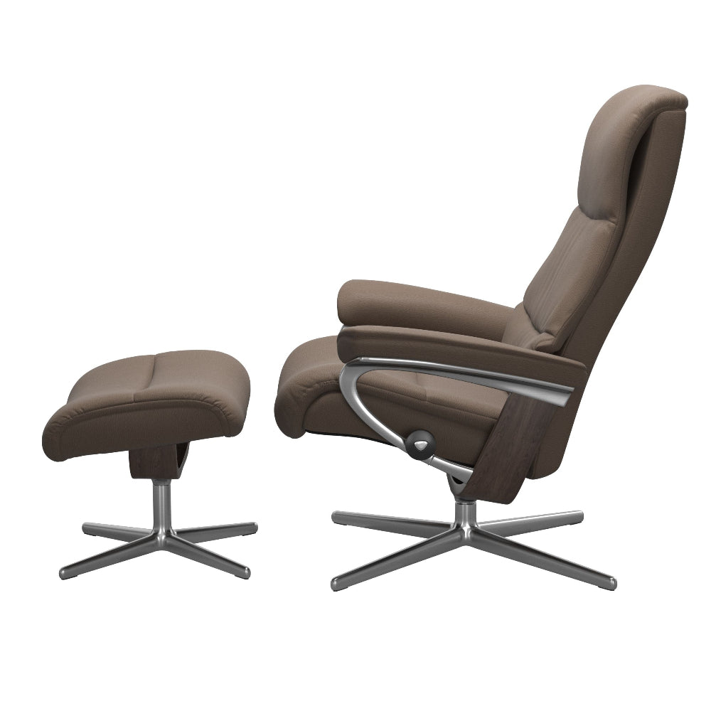 Sillón modelo VIEW Cross Plus™ System BalanceAdapt™ de Stressless en piel Batick