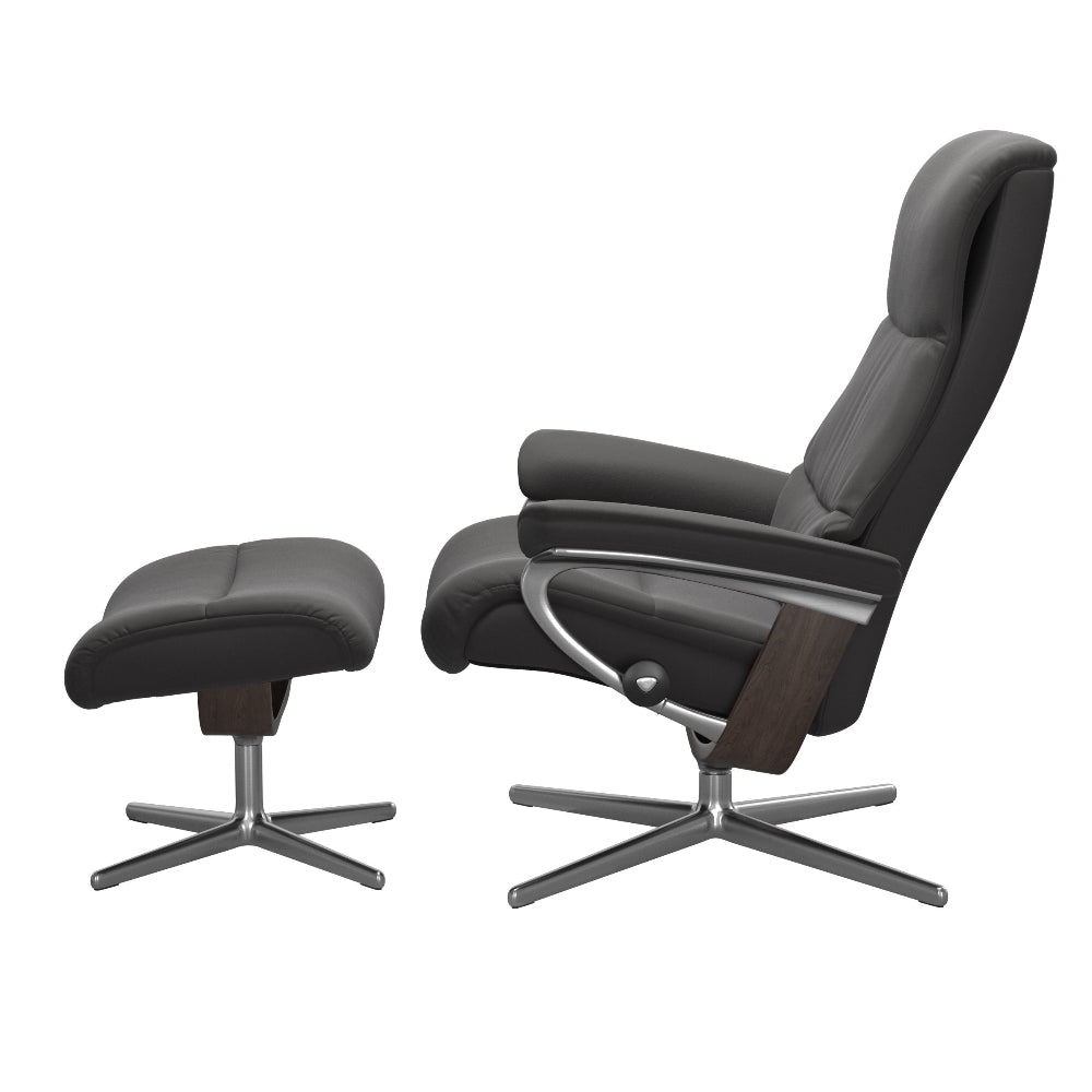 Sillón modelo VIEW Cross Plus™ System BalanceAdapt™ de Stressless en piel Paloma