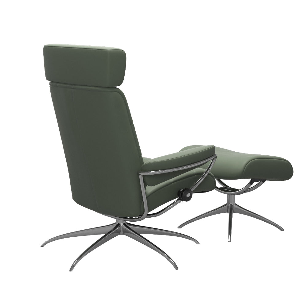 Sillón de Stressless® modelo LONDON Pie Star base Plus™ System BalanceAdapt™ piel Batick