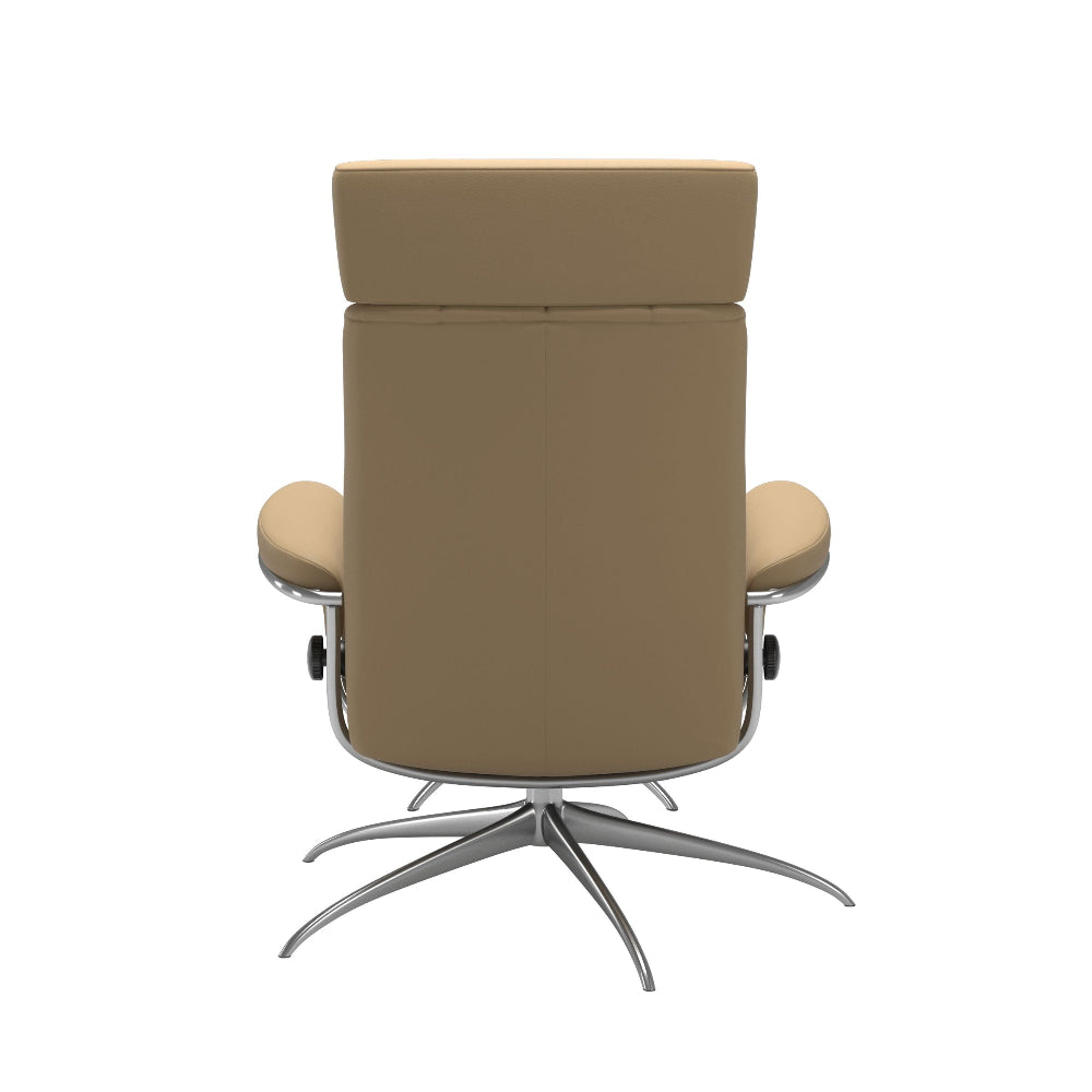 Sillón de Stressless® modelo LONDON Pie Star base Plus™ System BalanceAdapt™ piel Paloma