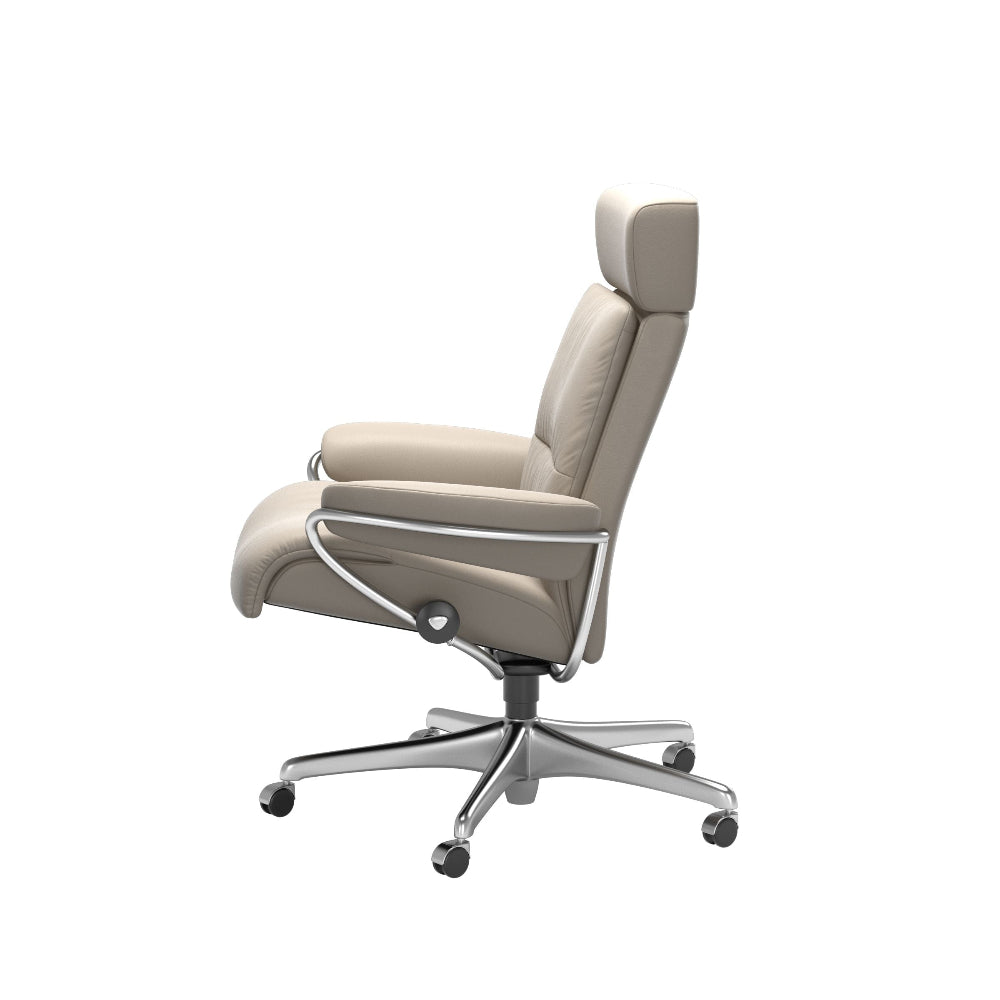 Sillón giratorio Stressless® modelo TOKYO Home Office con reposacabezas ajustable