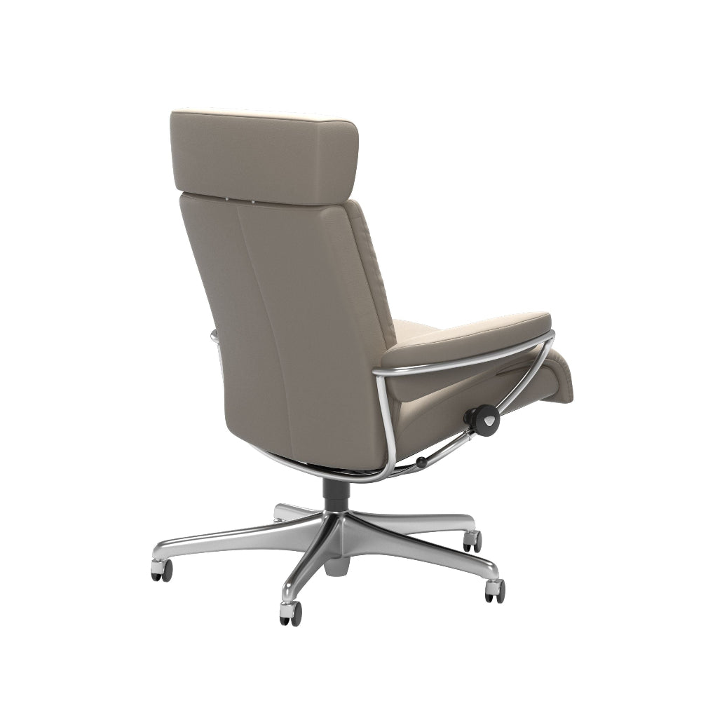 Sillón giratorio Stressless® modelo TOKYO Home Office con reposacabezas ajustable