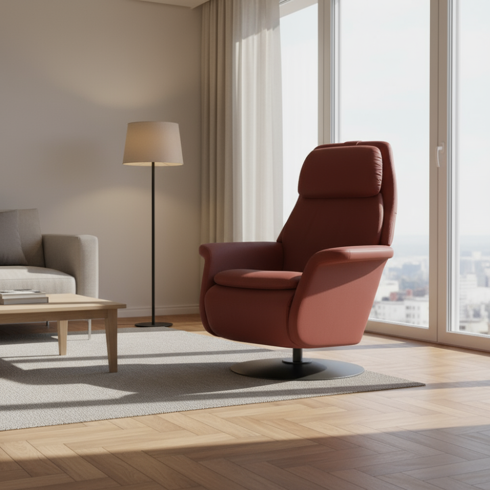 Sillón modelo SAM Pie Disc Plus™ System Power™ con calefacción piel Batick