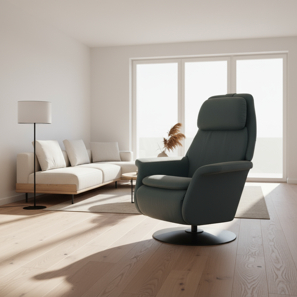 Sillón modelo SAM Pie Disc Plus™ System Power™ con calefacción piel Paloma