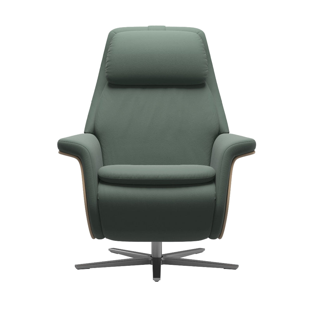 Sillón modelo SAM WOOD Pie Sirius Plus™ System Power™ con calefacción piel Paloma