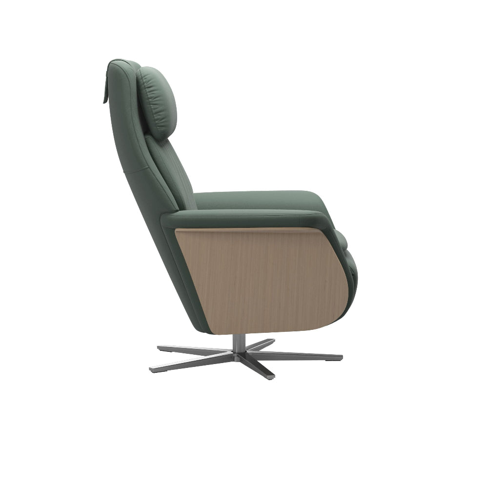 Sillón modelo SAM WOOD Pie Sirius Plus™ System Power™ con calefacción piel Paloma