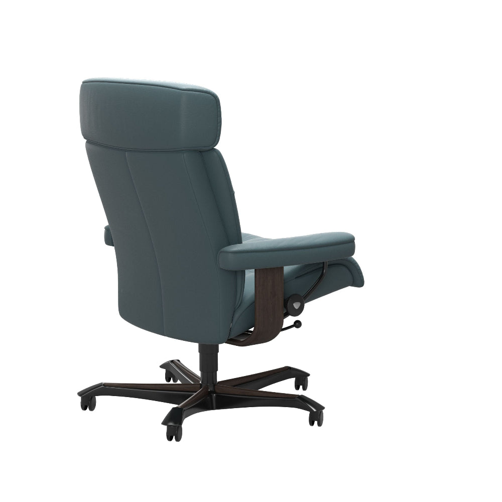 Sillón giratorio Stressless® modelo ERIK Home Office con reposacabeza ajustable