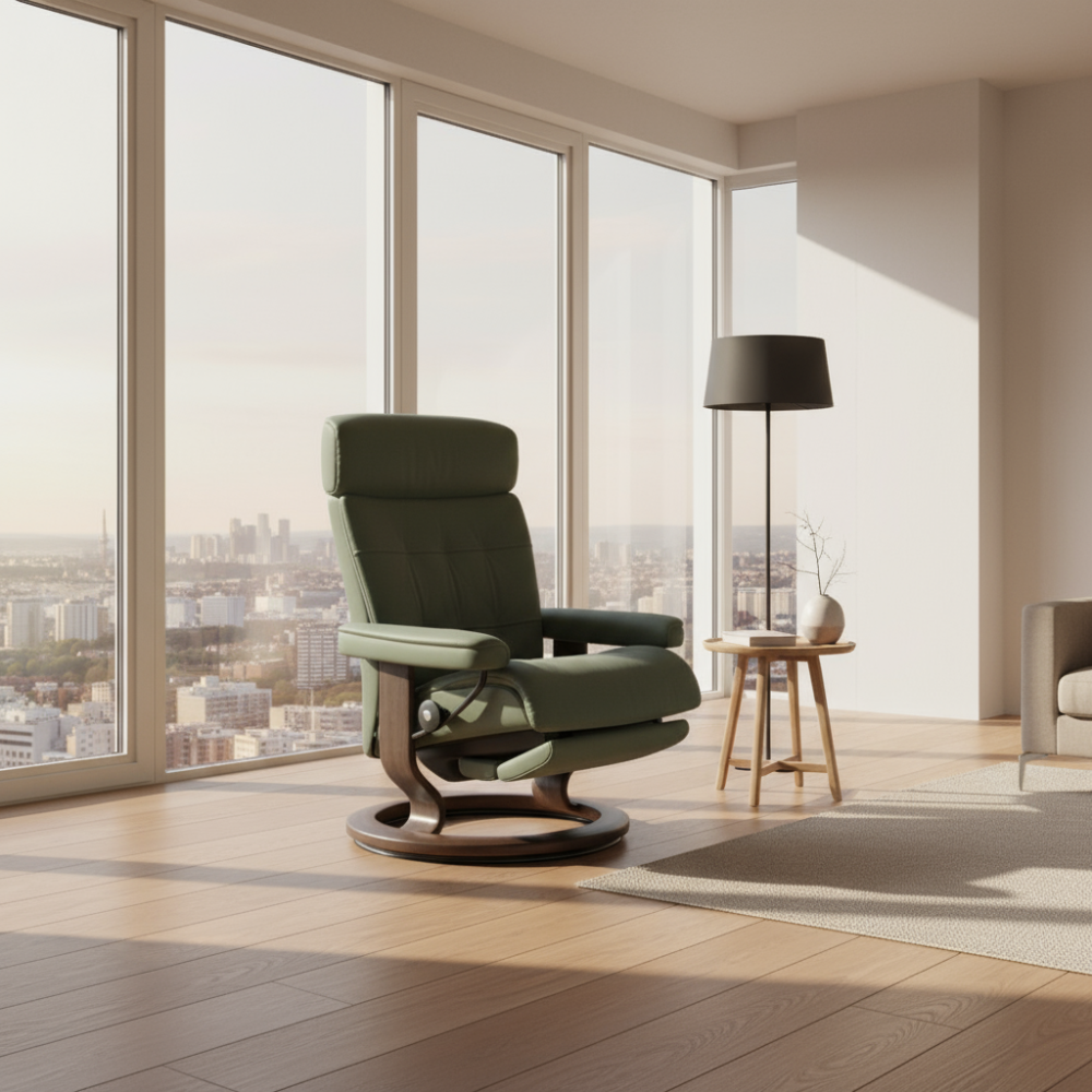 Sillon STRESSLESS modelo ERIK Classic Power Plus™ System Power™ en piel Batick