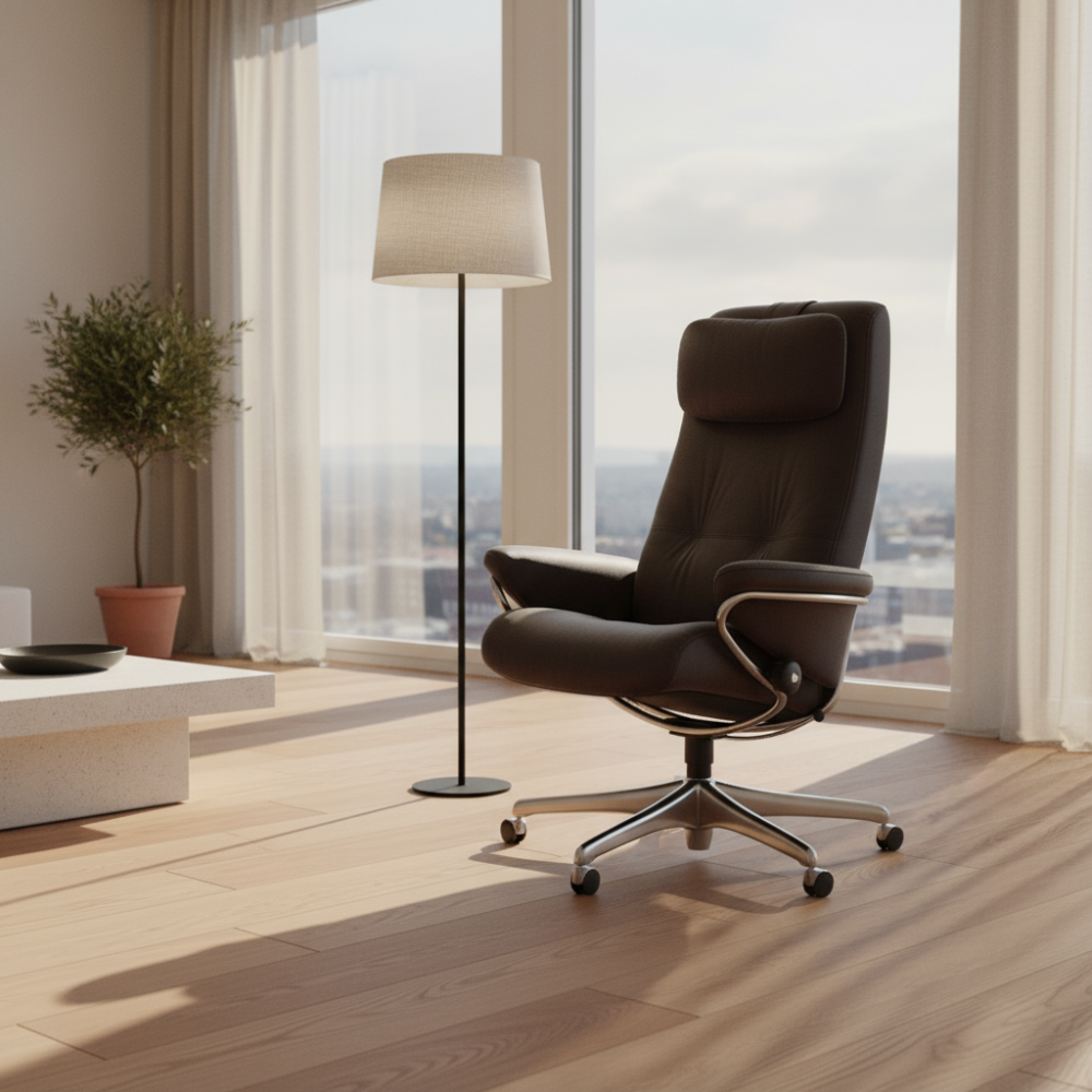 Sillón giratorio Stressless® modelo BERLIN Home Office respaldo alto