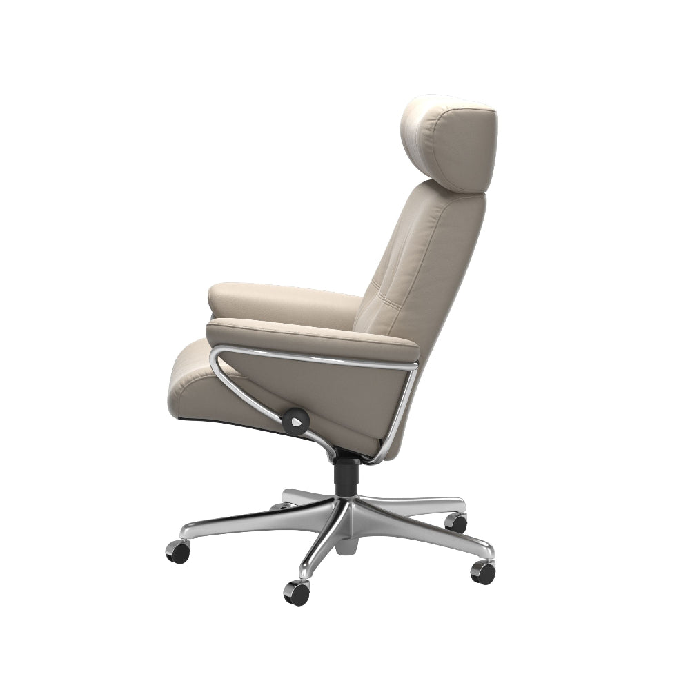 Sillón giratorio Stressless® modelo BERLIN Home Office con reposacabezas ajustable
