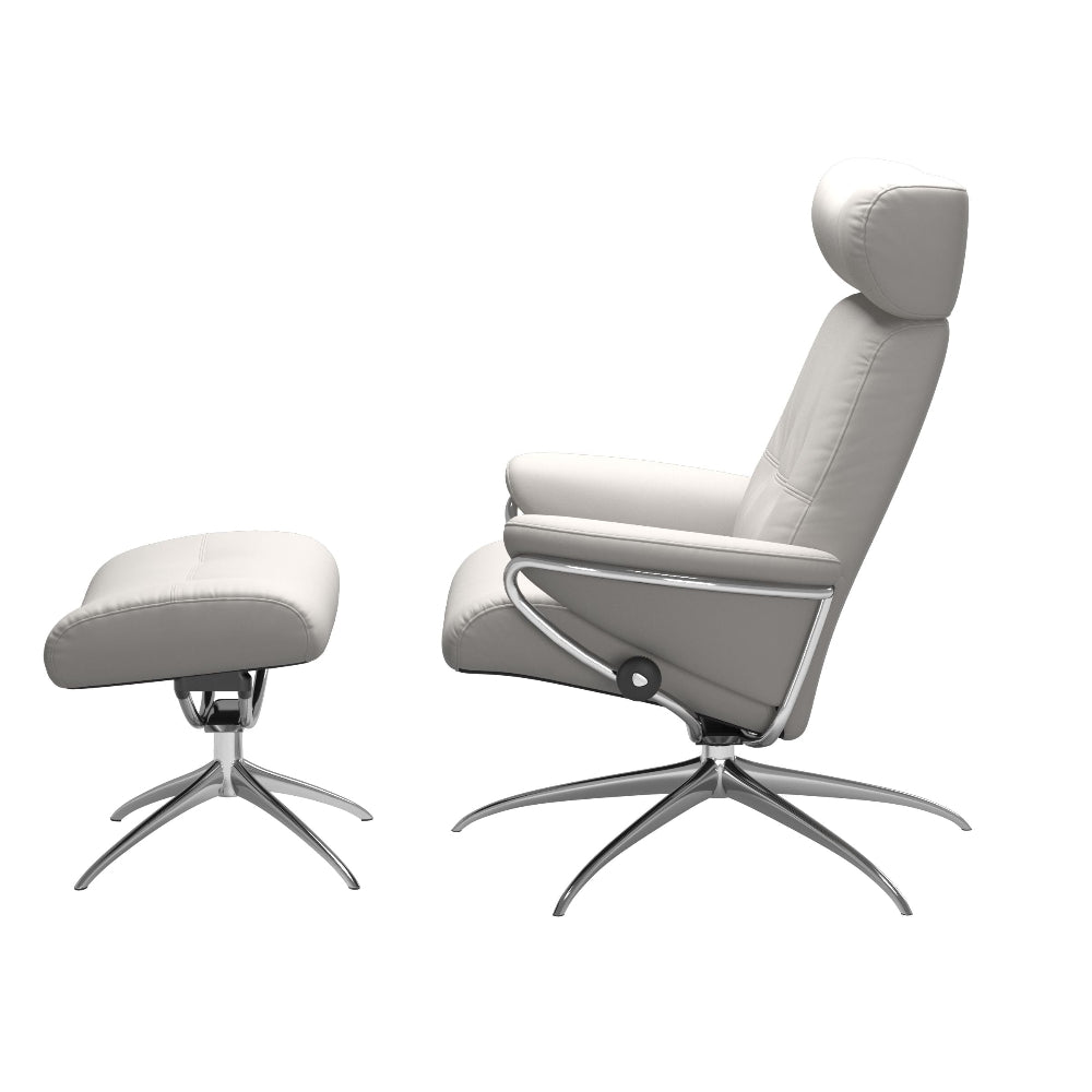 Sillón de Stressless® modelo BERLIN Pie Star base Plus™ System BalanceAdapt™ piel Batick