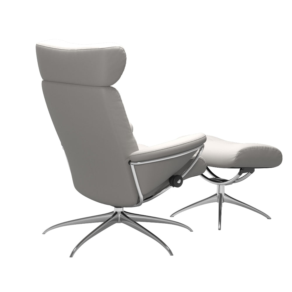 Sillón de Stressless® modelo BERLIN Pie Star base Plus™ System BalanceAdapt™ piel Batick