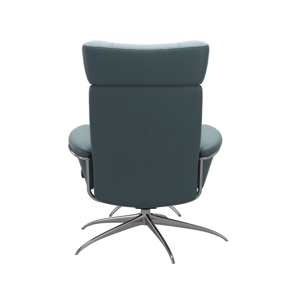 Sillón de Stressless® modelo BERLIN Pie Star base Plus™ System BalanceAdapt™ piel Paloma
