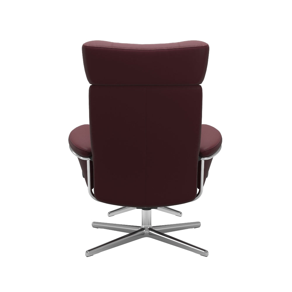Sillón de Stressless® modelo BERLIN Pie Cross base Plus™ System BalanceAdapt™ piel Batick