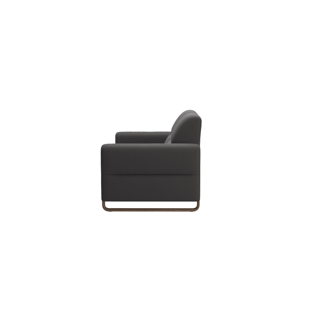Sofá 2 plazas modelo FIONA Stressless® Comfort Zones™ Brazo WOOD piel Paloma